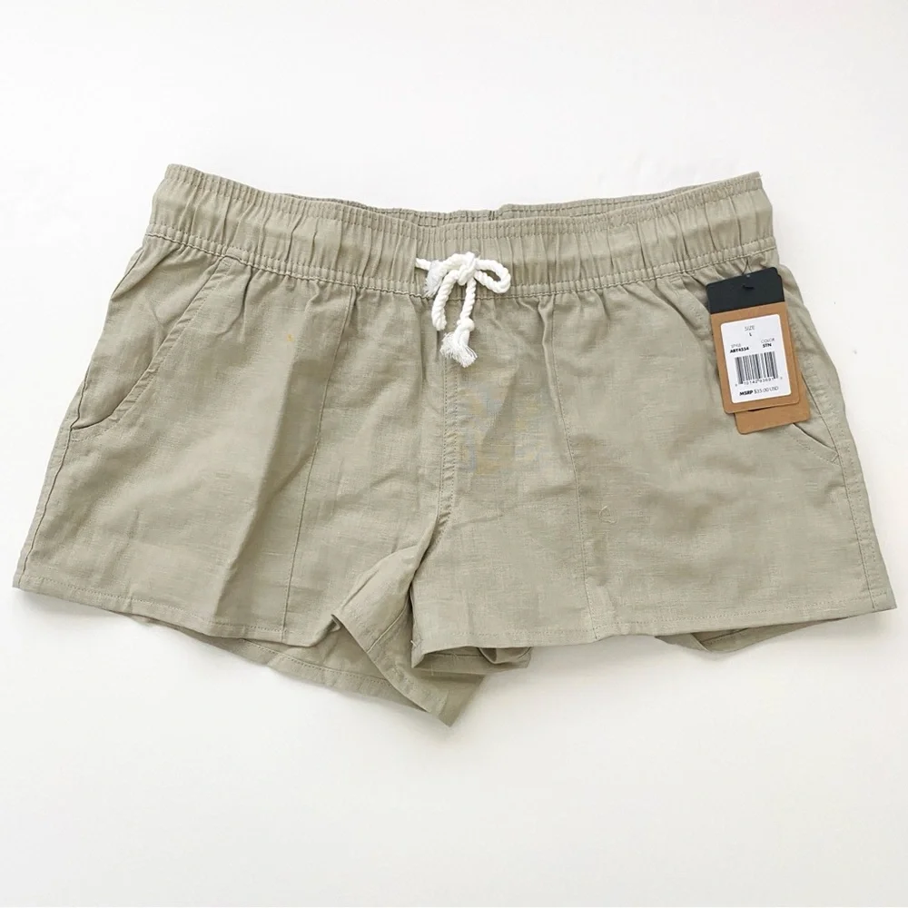 OFFSHORE SURF SHOP CARLSBAD Casual Tan Khaki Abbey Shorts Beach Ocean Large